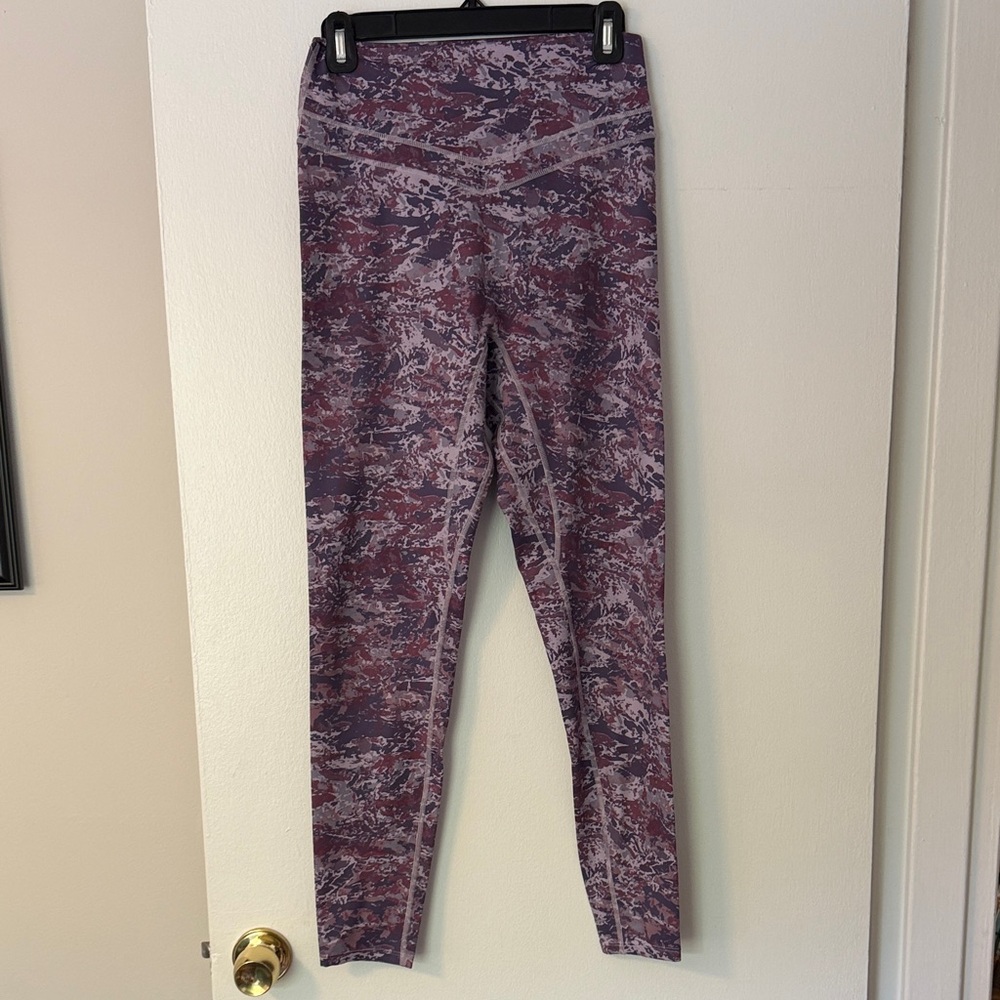 VITALITY Purple Pink Marbled Active Leggings